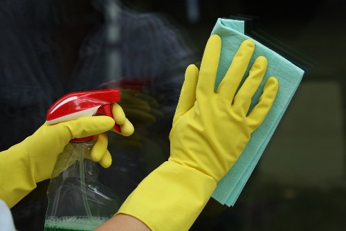 Technician assessing pet stain odour removal needs in a Ruislip home