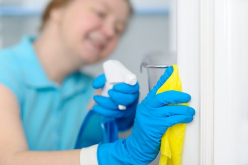 Local cleaning team preparing a Ruislip property for move in day