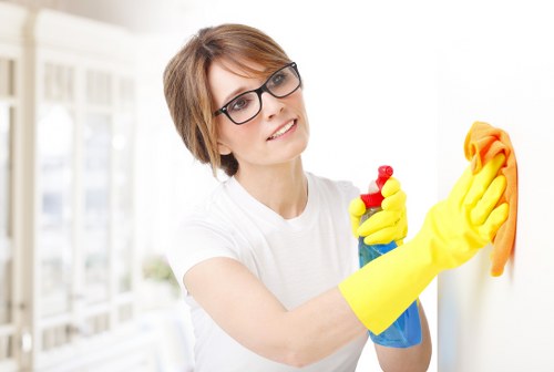 Local cleaning team preparing a property for handover in Ruislip