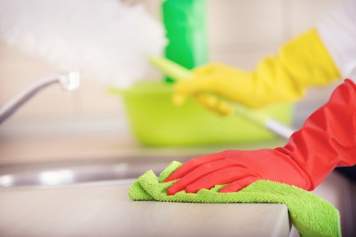 Domestic cleaning tasks for kitchens and bathrooms